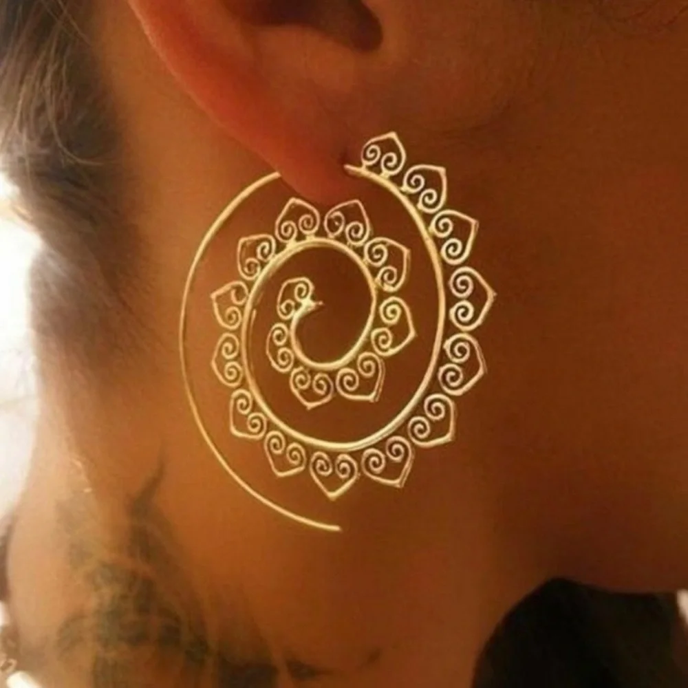 ✨Gold Filled Women’s Hoops Dangled Earring - Picture 1 of 5
